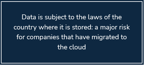 The legal risks of cloud storage: 'Data is subject to the laws of the country where it is stored — a major risk for cloud-based companies